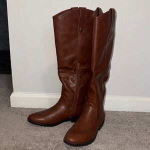 Rampage Brown Over the Knee Boots